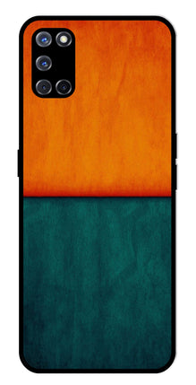 Orange Green Pattern Metal Mobile Case for Oppo A52