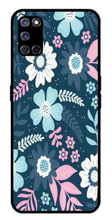 Flower Leaves Design Metal Mobile Case for Oppo A52