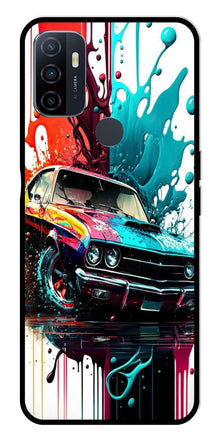 Vintage Car Metal Mobile Case for Oppo A53