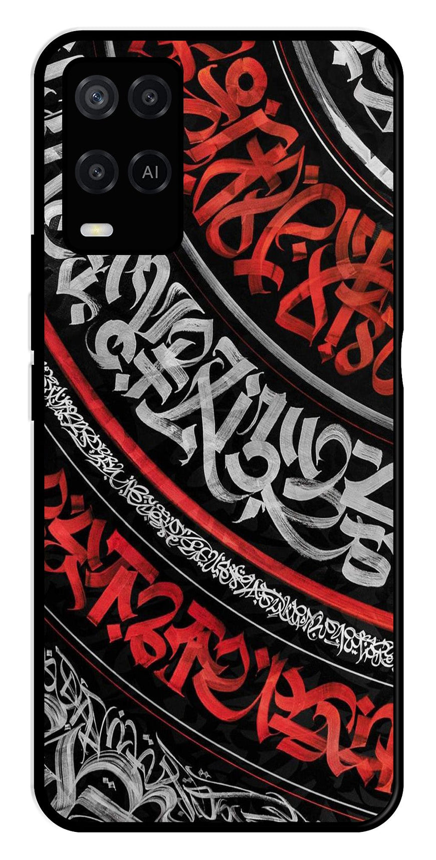 Qalander Art Metal Mobile Case for Oppo A54 4G   (Design No -49)