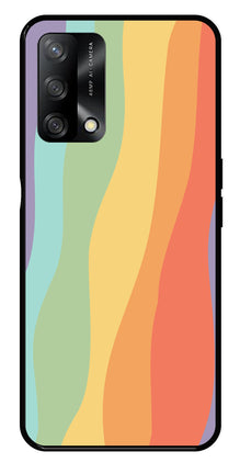 Muted Rainbow Metal Mobile Case for Oppo A74 5G