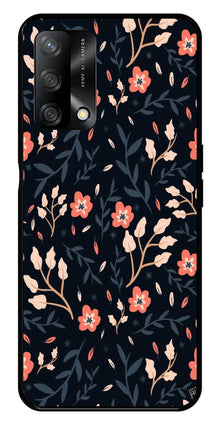 Floral Pattern Metal Mobile Case for Oppo A54 5G