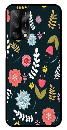 Floral Pattern2 Metal Mobile Case for Oppo A54 5G