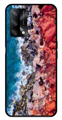 Sea Shore Metal Mobile Case for Oppo A74 5G