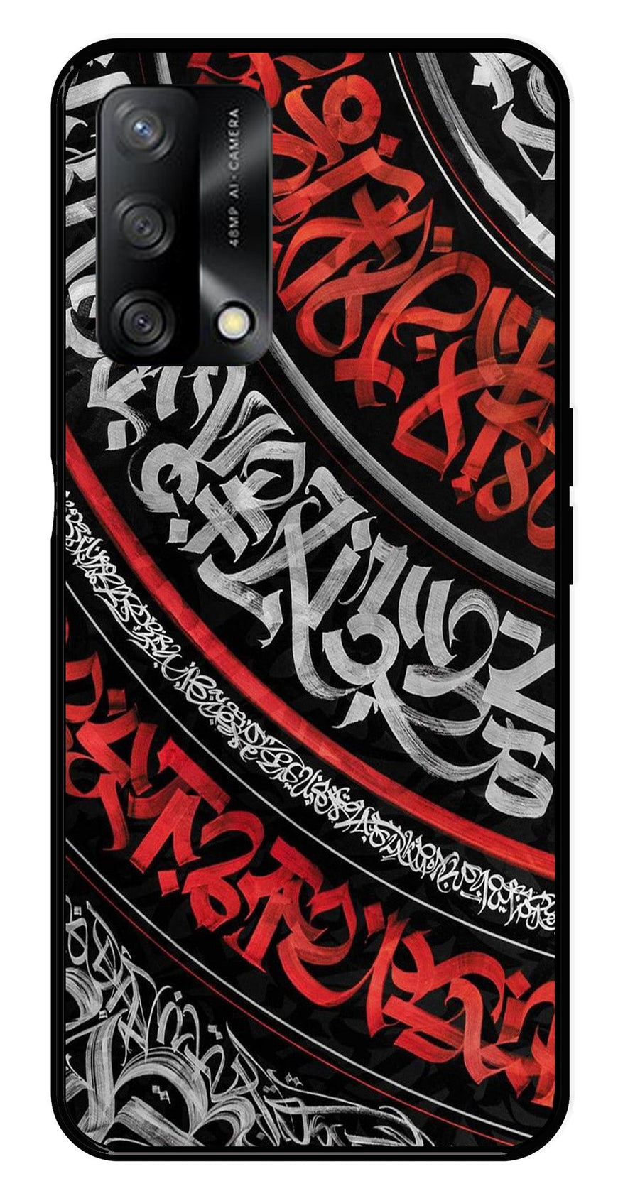 Qalander Art Metal Mobile Case for Oppo A74 5G   (Design No -49)