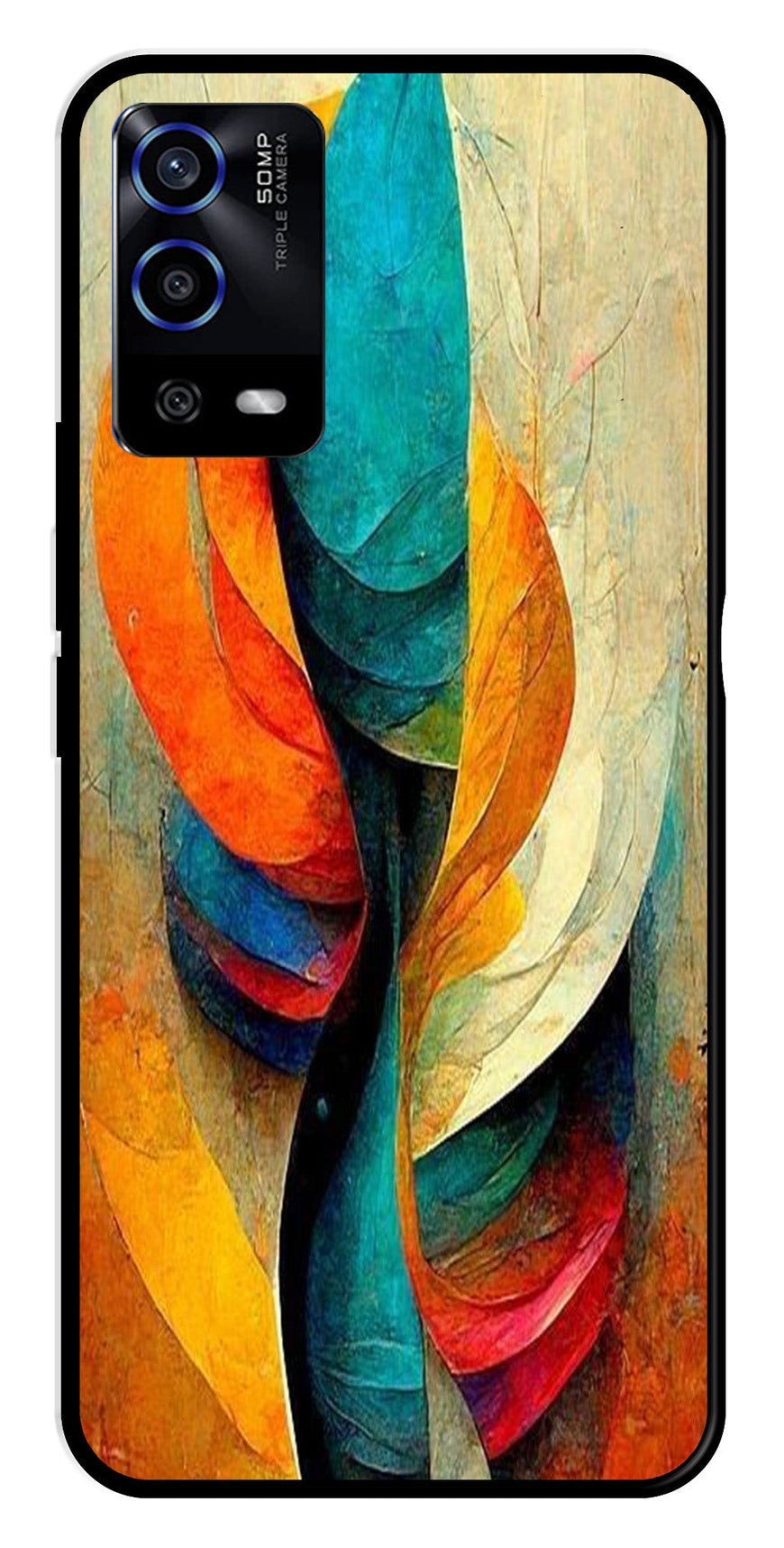 Modern Art Metal Mobile Case for Oppo A55   (Design No -11)