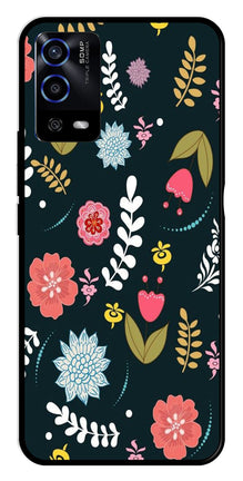 Floral Pattern2 Metal Mobile Case for Oppo A55