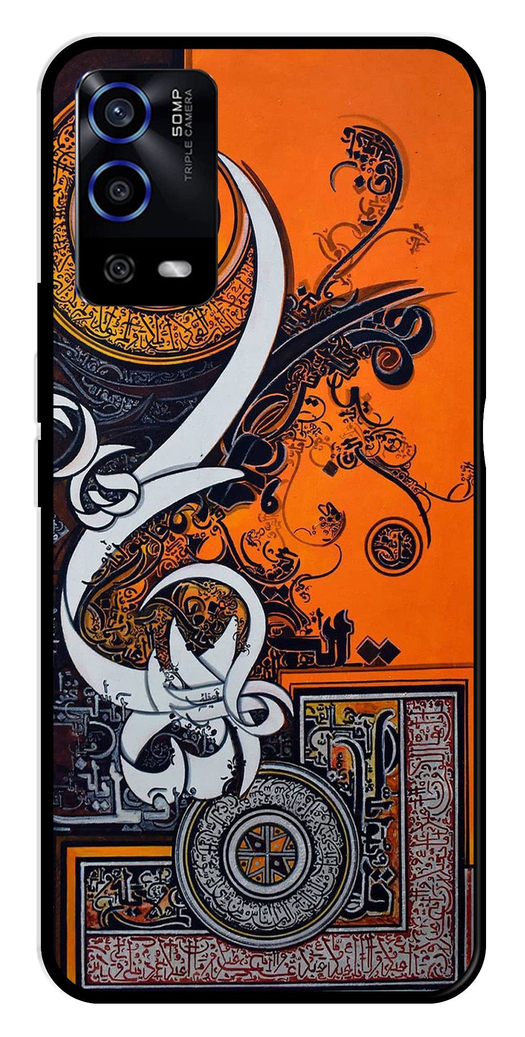 Qalander Art Metal Mobile Case for Oppo A55   (Design No -16)