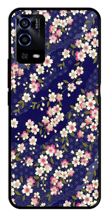 Flower Design Metal Mobile Case for Oppo A55