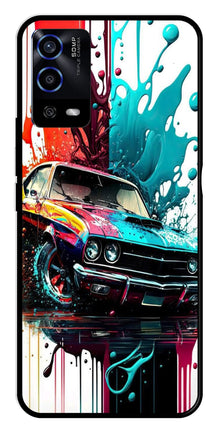 Vintage Car Metal Mobile Case for Oppo A55