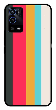 Muted Rainbow Metal Mobile Case for Oppo A53s