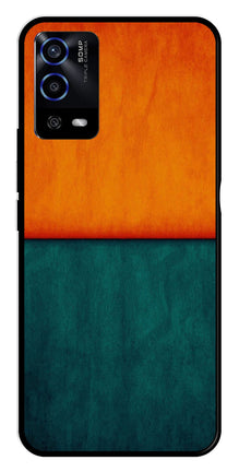 Orange Green Pattern Metal Mobile Case for Oppo A55