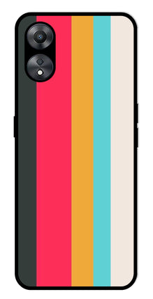 Muted Rainbow Metal Mobile Case for Oppo A58 5G