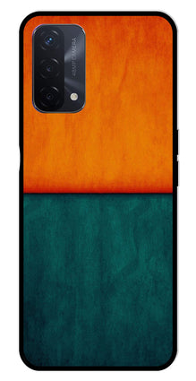 Orange Green Pattern Metal Mobile Case for Oppo F19