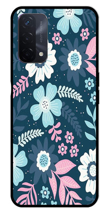 Flower Leaves Design Metal Mobile Case for Oppo A74