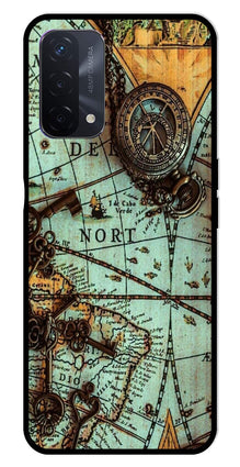 Map Design Metal Mobile Case for Oppo F19