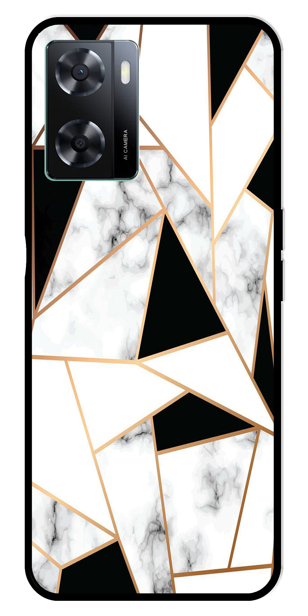 Marble Design2 Metal Mobile Case for Oppo A77s 4G   (Design No -08)