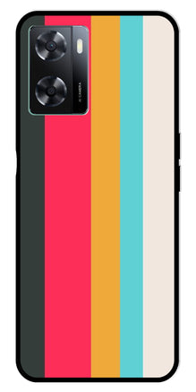 Muted Rainbow Metal Mobile Case for Oppo A77s 4G