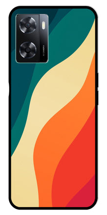 Muted Rainbow Metal Mobile Case for Oppo A77s 4G