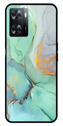 Marble Design Metal Mobile Case for Oppo A77s 4G