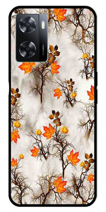 Autumn leaves Metal Mobile Case for Oppo A77s 4G