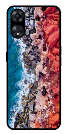 Sea Shore Metal Mobile Case for Oppo A78 5G