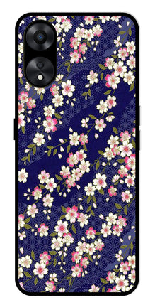 Flower Design Metal Mobile Case for Oppo A78 5G