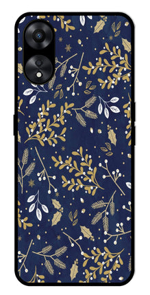 Floral Pattern  Metal Mobile Case for Oppo A78 5G