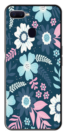 Flower Leaves Design Metal Mobile Case for Oppo A7