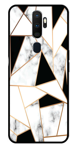 Marble Design2 Metal Mobile Case for Oppo A9 2020   (Design No -08)