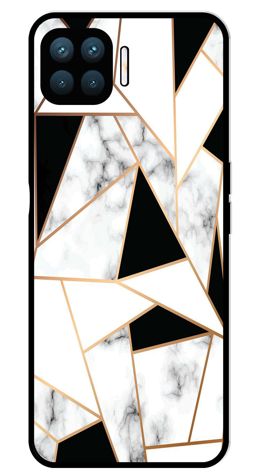 Marble Design2 Metal Mobile Case for Oppo A93   (Design No -08)