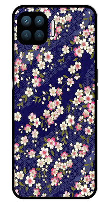 Flower Design Metal Mobile Case for Oppo F17 Pro