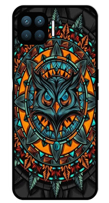 Owl Pattern Metal Mobile Case for Oppo F17 Pro