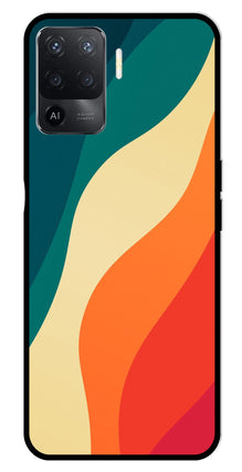 Muted Rainbow Metal Mobile Case for Oppo Reno5 F