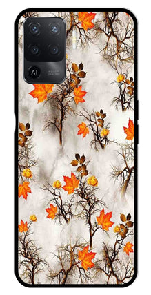 Autumn leaves Metal Mobile Case for Oppo Reno5 F