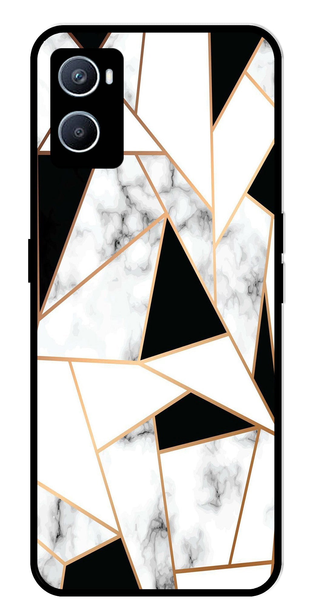 Marble Design2 Metal Mobile Case for Oppo A96   (Design No -08)