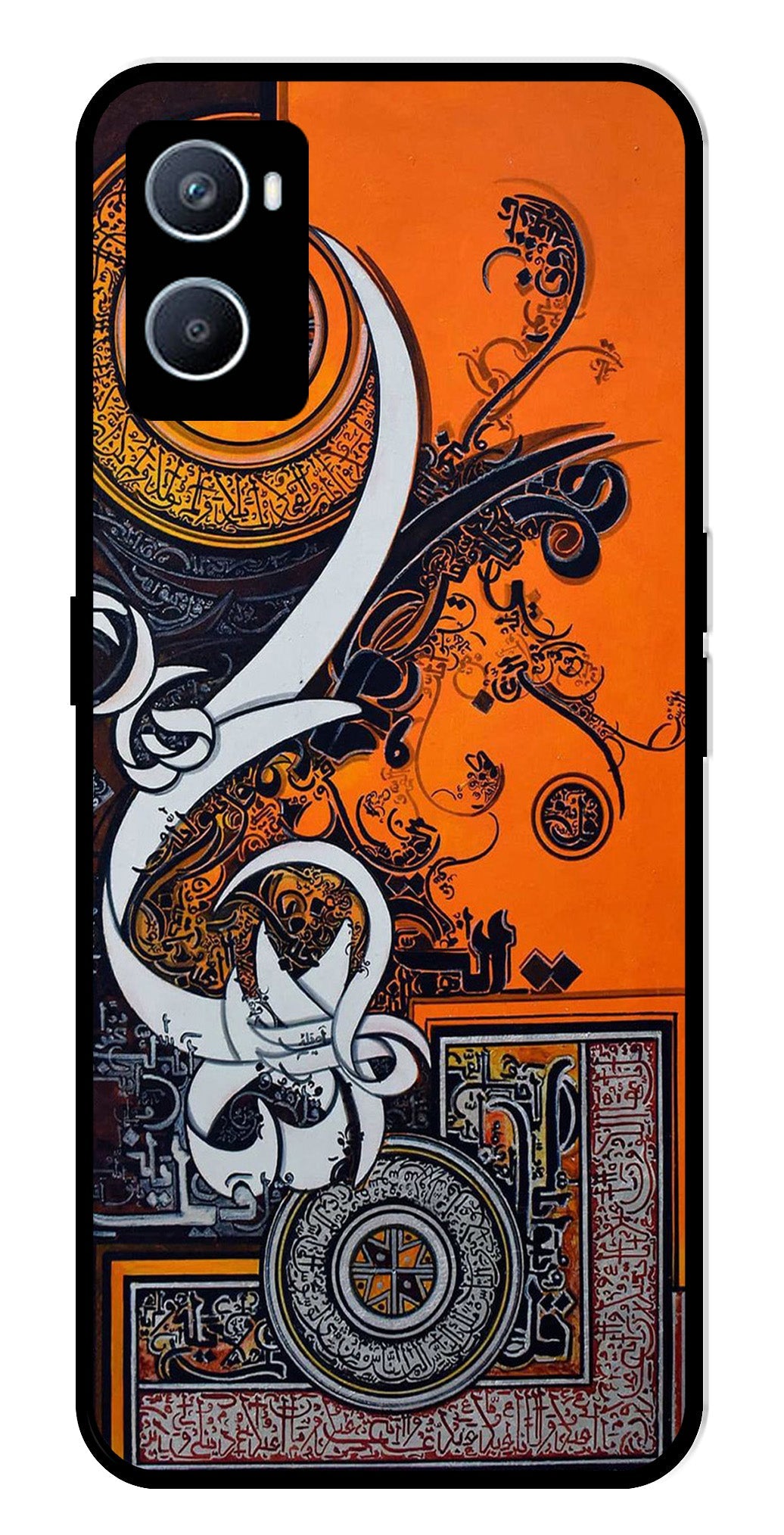 Qalander Art Metal Mobile Case for Oppo A96   (Design No -16)