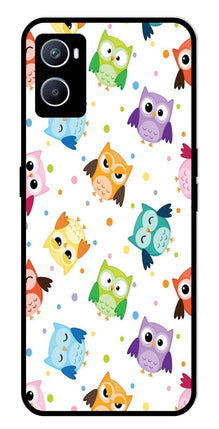 Owls Pattern Metal Mobile Case for Oppo A96