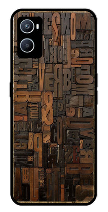 Alphabets Metal Mobile Case for Oppo A96