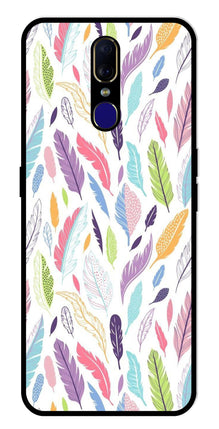 Colorful Feathers Metal Mobile Case for Oppo F11