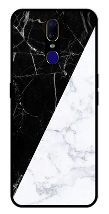 Black White Marble Design Metal Mobile Case for Oppo F11