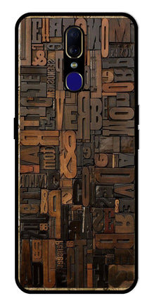 Alphabets Metal Mobile Case for Oppo F11