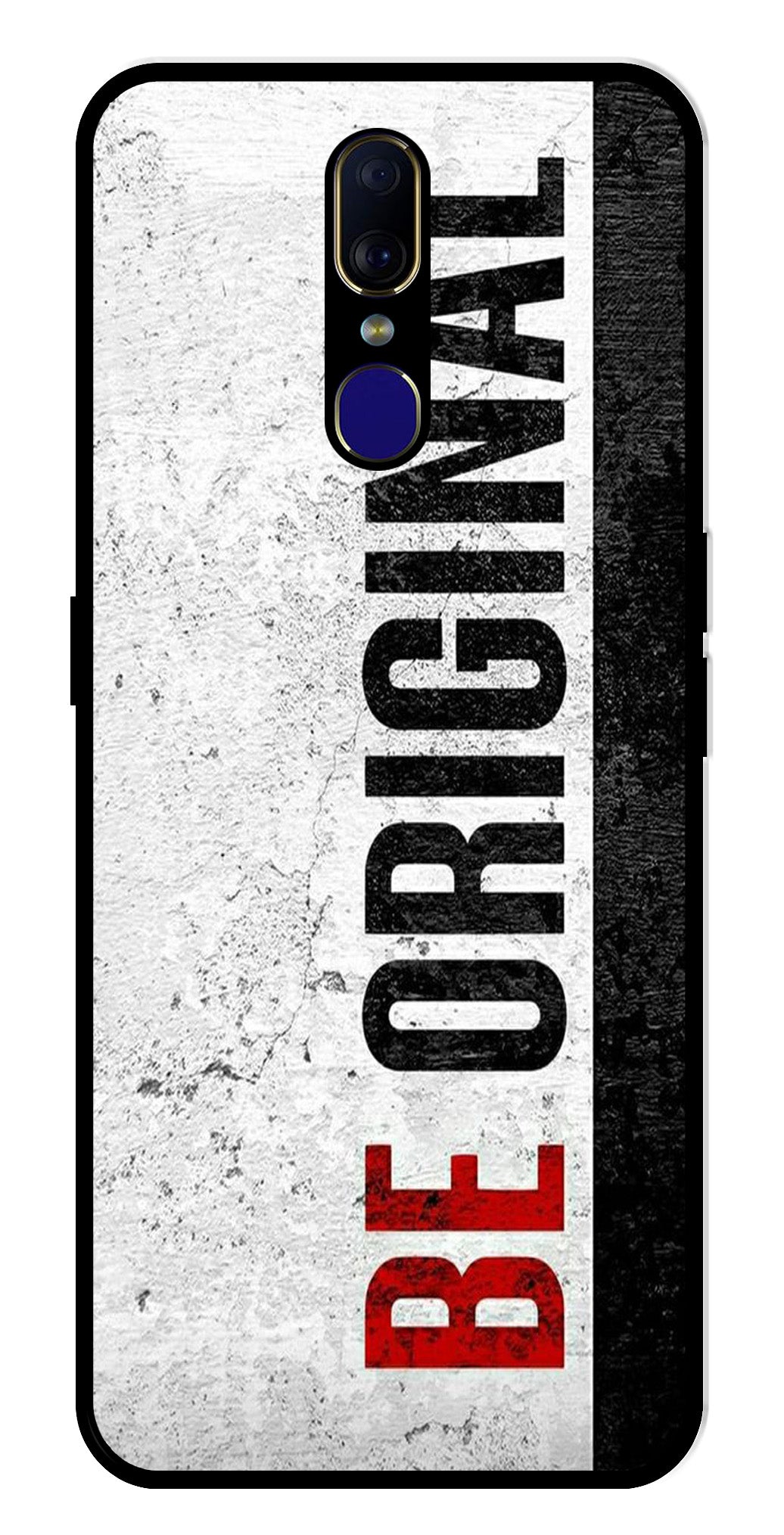 Be Original Metal Mobile Case for Oppo F11   (Design No -38)