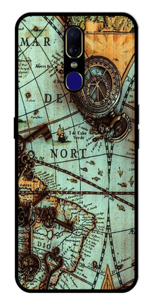 Map Design Metal Mobile Case for Oppo F11