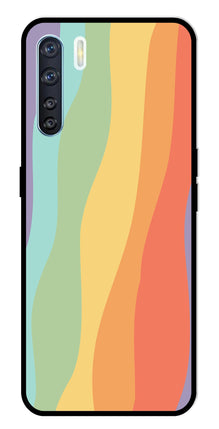 Muted Rainbow Metal Mobile Case for Oppo F15