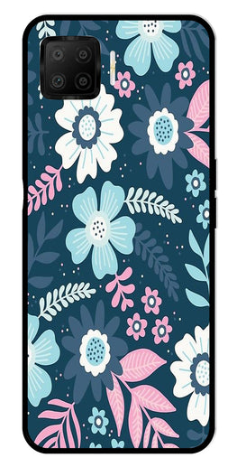 Flower Leaves Design Metal Mobile Case for Oppo A73   (Design No -50)