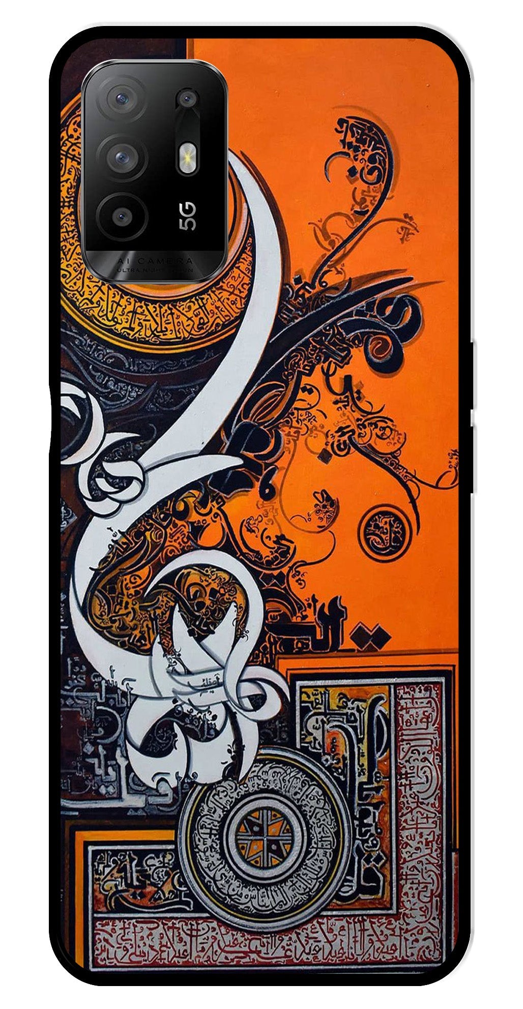 Qalander Art Metal Mobile Case for Oppo F19 Pro Plus   (Design No -16)