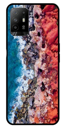 Sea Shore Metal Mobile Case for Oppo F19 Pro Plus