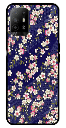 Flower Design Metal Mobile Case for Oppo F19 Pro Plus