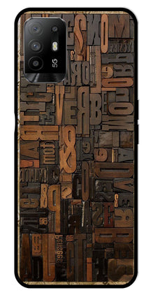 Alphabets Metal Mobile Case for Oppo F19 Pro Plus